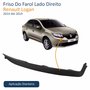 Friso Do Farol Renault Logan 2014 Até 2019 Lado Direito Passageiro