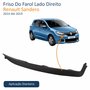 Friso Do Farol Renault Sandero 2014 Até 2019 Lado Direito Passageiro