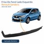 Friso Do Farol Renault Sandero 2014 Até 2019 Lado Esquerdo Motorista