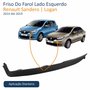 Friso Do Farol Renault Sandero Logan 2014 Até 2019 Lado Esquerdo Motorista