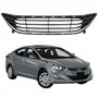 Grade Inferior Parachoque Hyundai Elantra 2015 2016 Com Moldura Cromada