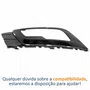 Grade Parachoque Ford Fusion 2017 2018 2019 Com Furo Black Piano Lado Esquerdo Motorista