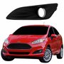 Grade Parachoque Ford New Fiesta 2014 2015 2016 2017 2018 Aro Cinza Com Furo Lado Esquerdo Motorista