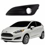Grade Parachoque Ford New Fiesta 2014 2015 2016 2017 2018 Aro Cromado Com Furo Lado Esquerdo Motorista