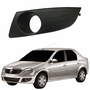 Grade Parachoque Dianteiro Renault Logan 2011 2012 2013 2014 Com Furo Lado Esquerdo Motorista