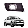 Grade Parachoque Vw Amarok 2010 2011 2012 2013 2014 2015 2016 com furo com aro Cromado Lado Direito Passageiro