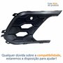 Moldura Grade Farol Auxiliar Vw Polo Gts 2024 2025 Com Furo Lado Esquerdo Motorista