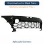 Grade Parachoque Central Toyota Yaris 2018 Até 2021 Black Piano