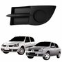 Grade Parachoque Dianteiro Renault Clio Hatch Sedan 2006 Até 2012 Sem Furo Lado Esquerdo Motorista