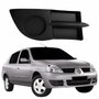 Grade Parachoque Dianteiro Renault Clio Sedan 2006 Até 2012 Sem Furo Lado Direito Passageiro