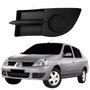 Grade Parachoque Dianteiro Renault Clio Sedan 2006 Até 2012 Sem Furo Lado Esquerdo Motorista