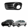 Grade Parachoque Fiat Palio 2008 2009 2010 Cinza com Furo Cromada Lado Esquerdo