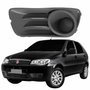 Grade Parachoque Fiat Palio G3 2008 2009 2010 2011 2012 Sem Furo Cinza Lado Esquerdo Motorista