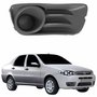 Grade Parachoque Fiat Siena G3 2008 2009 2010 2011 2012 Sem Furo Cinza Lado Direito Passageiro