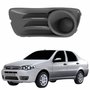 Grade Parachoque Fiat Siena G3 2008 2009 2010 2011 2012 Sem Furo Cinza Lado Esquerdo Motorista