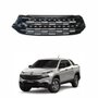 Grade Parachoque Central Fiat Toro 2016 até 2020 Black Piano Com Friso Preto
