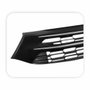 Grade Parachoque Fiat Toro 2016 2017 2018 2019 2020 2021 Preto Fosco Com Friso Cromado