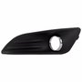 Grade Parachoque Ford New Fiesta 2014 2015 2016 2017 2018 Aro Cromado Com Furo Lado Esquerdo Motorista