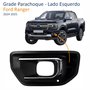 Grade Parachoque Ford Ranger 2024 2025 Com Furo Com Moldura Cromada Lado Esquerdo Motorista