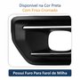 Grade Parachoque Ford Ranger 2024 2025 Com Furo Com Moldura Cromada Lado Esquerdo Motorista