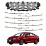 Grade Parachoque Gm Cruze Sedan Ltz 2016 2017 2018 2019 Com Kit 8 Frisos Cromados