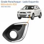 Grade Parachoque Mitsubishi ASX 2013 Até 2016 Com Aro Cromado Lado Esquerdo Motorista