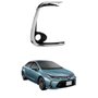 Grade Parachoque Toyota Corolla 2020 2021 2022 Com Furo Com Friso Cromado Lado Direito Passageiro