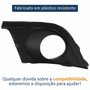 Grade Parachoque Vw Crossfox 2011 Até 2014 Com Furo Lado Direito Passageiro