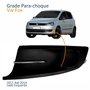 Grade Para-choque Vw Fox 2011 2012 2013 2014 Sem Furo Com Friso Cromado Lado Esquerdo Motorista
