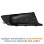 Grade Para-choque Vw Fox 2011 2012 2013 2014 Sem Furo Com Friso Cromado Lado Esquerdo Motorista