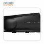 Grade Para-choque Vw Fox 2011 2012 2013 2014 Sem Furo Com Friso Cromado Lado Esquerdo Motorista