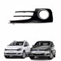 Grade Parachoque Vw Fox Spacefox 2015 Até 2019 Com Furo Com Friso Cromado Lado Esquerdo Motorista