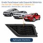 Grade Parachoque Vw Gol Voyage G8 2018 Até 2023 Saveiro G7 2017 Até 2023 Sem Furo Lado Esquerdo Motorista