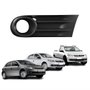 Grade Parachoque Vw Gol Voyage Saveiro G5 2009 Até 2013 Com Furo Preta Lado Direito Passageiro