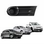 Grade Parachoque Vw Gol Voyage Saveiro G5 2009 Até 2013 Sem Furo Preta Lado Direito Passageiro