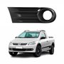 Grade Parachoque Vw Saveiro G5 2010 Até 2013 Com Furo Preta Lado Esquerdo Motorista