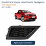 Grade Parachoque Vw Saveiro G7 2017 Até 2023 Sem Furo Lado Direito Passageiro