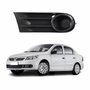 Grade Parachoque Vw Voyage G5 2009 Até 2013 Sem Furo Preta Lado Esquerdo Motorista