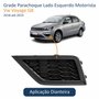 Grade Parachoque Vw Voyage G8 2018 Até 2023 Sem Furo Lado Esquerdo Motorista
