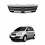 Grade Radiador Fiat Idea 2003 Até 2010 Preta Com Friso Cromado