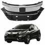 Grade Radiador Honda Hrv 2019 2020 2021 Black Piano Com Friso Cromado