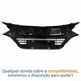 Grade Radiador Honda Hrv 2019 2020 2021 Black Piano Com Friso Cromado