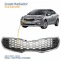 Grade Radiador Kia Cerato 2014 2015 2016 Cinza Com Friso Cromado