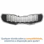 Grade Radiador Kia Cerato 2014 2015 2016 Cinza Com Friso Cromado