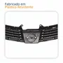 Grade Radiador Nissan Tiida 2007 2008 2009 2010 Cinza Escuro Com Friso Cromado