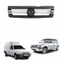 Grade Radiador Fiat Uno Fire Fiorino 2009 Até Cinza Com Friso Cromado