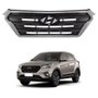 Grade Radiador Hyundai Creta 2020 Até 2022 Preta Com Moldura Cromada