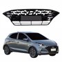 Grade Radiador Hyundai HB20x Hatch 2020 Até 2022 Black Piano Com Moldura Black Piano