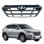 Grade Radiador Hyundai Tucson 2017 Até 2023 Com Moldura Cinza