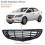 Grade Radiador Inferior Gm Prisma 2013 Até 2016 Com Friso Cromado